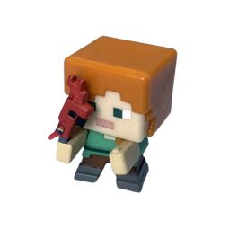 Mattel - Minecraft TNT Series 25 Mini Figure - ALEX Holding Parrot (1 inch)(Loose)