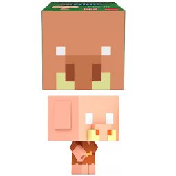 Mattel - Minecraft Mob Head Boxed Mini Figures - PIGLIN (1 inch) HKR64