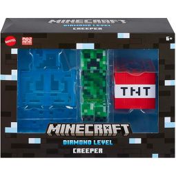 Mattel - Minecraft Articulated Action Figure Set - DIAMOND LEVEL CREEPER (5.5 inch) HLL31