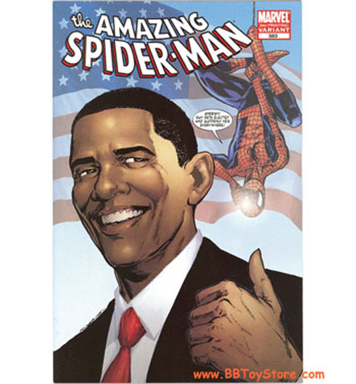 Marvel Comic Book - The Amazing Spider-Man #583 (w/ Barack Obama) 3rd Printing