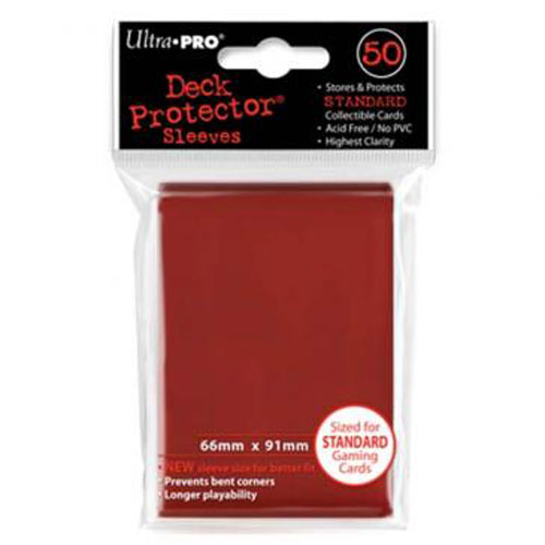 Trading Card Supplies - DECK PROTECTORS - RED (50 pack)
