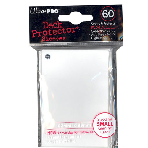 Trading Card Supplies - DECK PROTECTORS - WHITE (50 pack - Small Size)