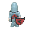 Character Building Micro-Figures - Series 1 - #11 KNIGHT (Black)