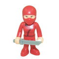 Character Building Micro-Figures - Series 1 - #8 NINJA (Red)