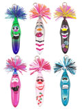 Kooky Klickers Collectible Pens - Krew 24 - (COMPLETE SET OF 6)