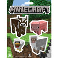 Minecraft - Sticker Pack - ANIMALS (Cow, Chicken, Pig & Lamb) (5 x 6.5 inch sheet)