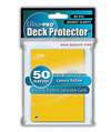 Trading Card Supplies - Ultra Pro DECK PROTECTORS - YELLOW (60 pack - Small Size)