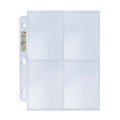 Trading Card Supplies - 4 POCKET MINI PAGES ( 10 Plastic Sheet Pages )