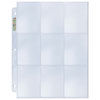 Trading Card Supplies - 9 POCKET PAGES ( 20 Plastic Sheet Pages )