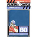 Trading Card Supplies - Player's Choice DECK PROTECTORS - METALLIC BLUE (60 pack - Small Size)