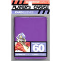 Trading Card Supplies - Player's Choice DECK PROTECTORS - PURPLE (60 pack - Small Size)