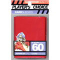 Trading Card Supplies - Player's Choice DECK PROTECTORS - RED (60 pack - Small Size)