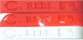 MLB WRISTBAND BRACELETS - CINCINNATI REDS ( 2 Pack - Red & White )
