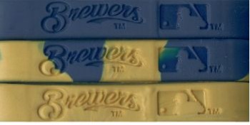 MLB WRISTBAND BRACELETS - MILWAUKEE BREWERS ( 3 Pack )