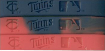MLB WRISTBAND BRACELETS - MINNESOTA TWINS ( 3 Pack )