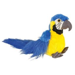 Adventure Planet Plush Animal Den - MACAW BIRD (Blue & Gold - 8 inch)