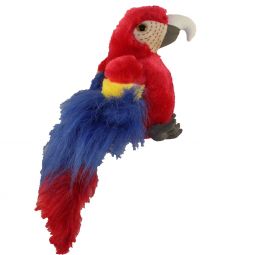 Adventure Planet Plush Animal Den - MACAW BIRD (Scarlet Red - 8 inch)