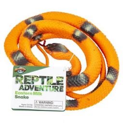 Rhode Island Novelty - Reptile Adventure Planet - RUBBER EASTERN MILK SNAKE (48 inch)