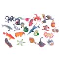 Generic Value Figures - Flocked Aquatic Animals (24 pieces)