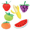 Generic Value Plush - Fruit - SET OF 6 (Strawberry, Banana, Grapes, Apple, Orange & Watermelon)
