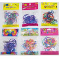 Shaped Rubber Bands - Mixed Lot of 10 Packs (12 per pack = 120 bands total)
