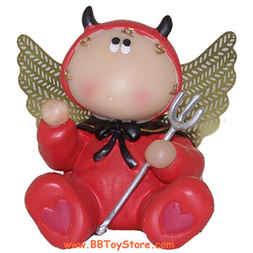 Russ Angel Cheeks Figurine - VALENTINE LIL' DEVIL