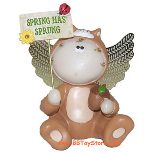 Russ Angel Cheeks Figurine - ANGEL FOX ( Spring Has Sprung )