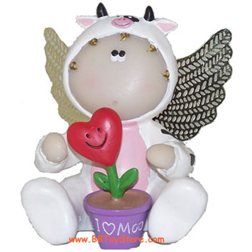 Russ Angel Cheeks Figurine - VALENTINE COW