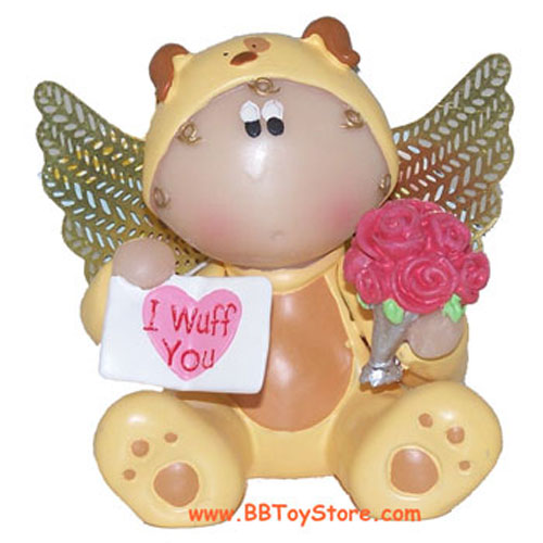 Russ Angel Cheeks Figurine - VALENTINE DOG