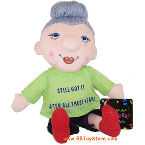 Russ Plush - Geezer Doll - WOMAN (Green Shirt - Still Got It After All These Years)