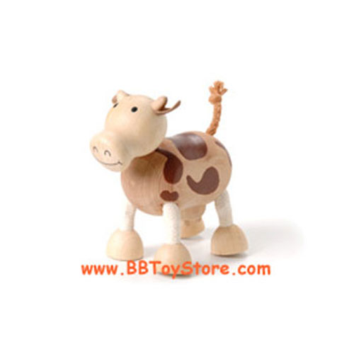 Anamalz - Posable Wooden Animals - COW
