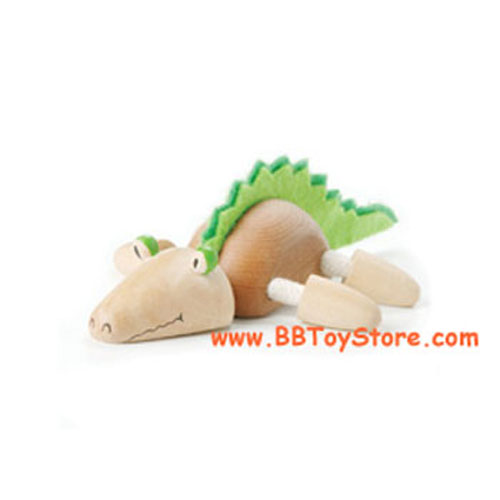 Anamalz - Posable Wooden Animals - CROCODILE