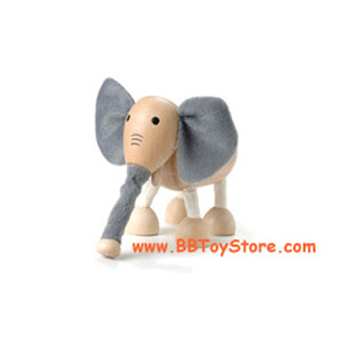 Anamalz - Posable Wooden Animals - ELEPHANT