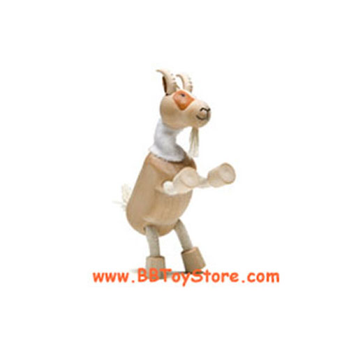 Anamalz - Posable Wooden Animals - GOAT