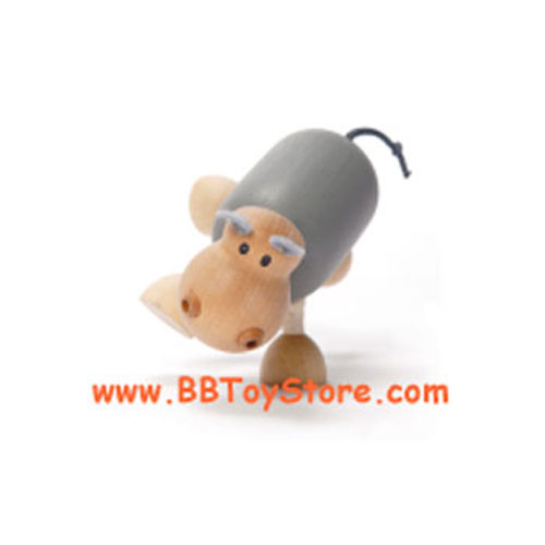 Anamalz - Posable Wooden Animals - HIPPO