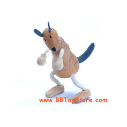 Anamalz - Posable Wooden Animals - KANGAROO
