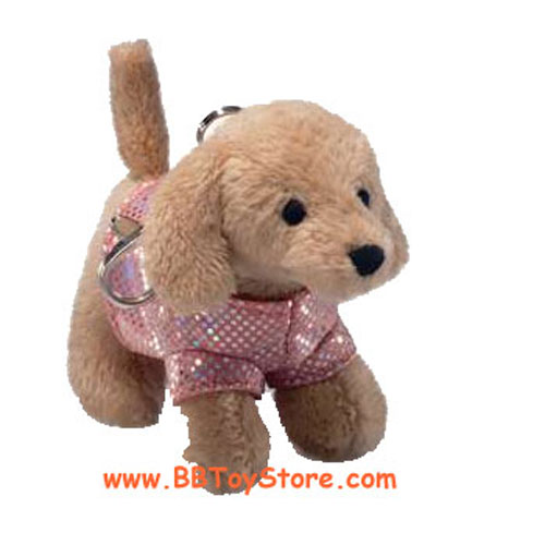 Russ Plush - Backpack Clips - GOLDEN RETRIEVER (4 inch)