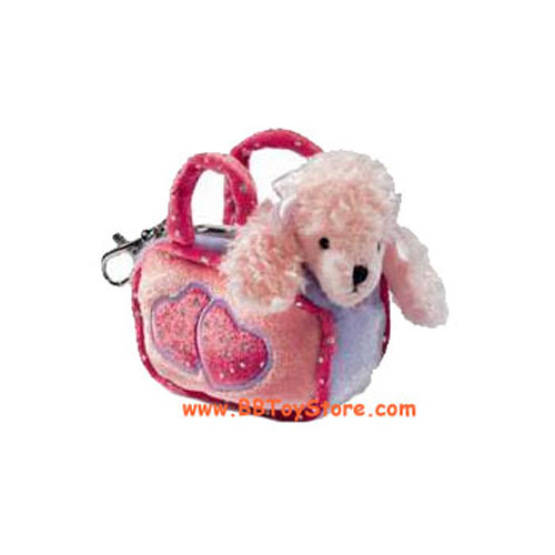 Russ Plush - Backpack Clips - PINK POODLE (w/ Carrier Bag) (4 inch)