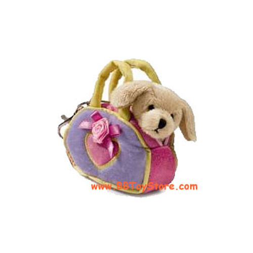 Russ Plush - Backpack Clips - YELLOW LAB (w/ Carrier Bag) (4 inch)