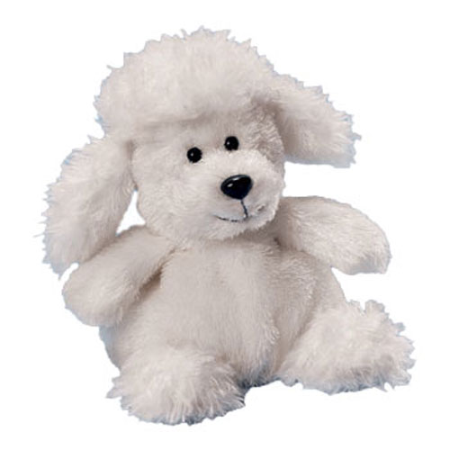 Russ Plush Bean Bag - Luvvies - JANET the White Poodle (5 inch)