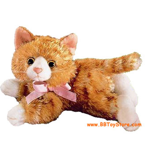 Russ Plush - Cheshire Tabby Cat - ORANGE TABBY (6 inch)