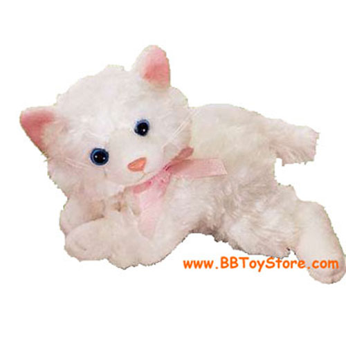 Russ Plush - Cheshire Tabby Cat - WHITE CAT (6 inch)