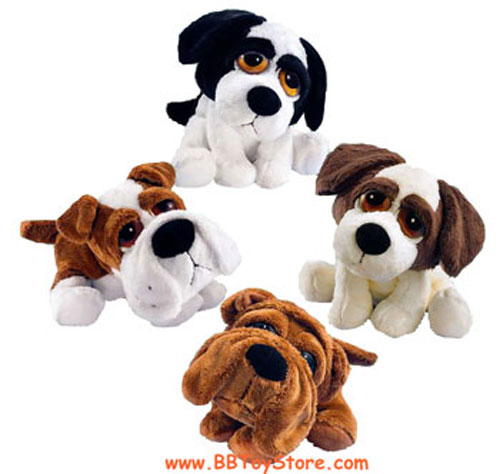 Russ Plush - Li'l Peepers - SET OF 4 DOGS (5 inch)