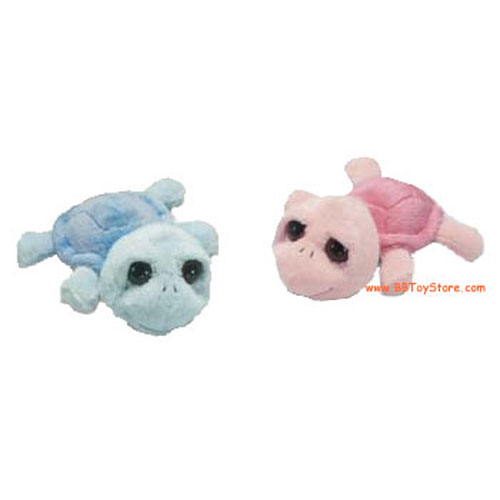 Russ Plush - Li'l Peepers - SET OF 2 TURTLES (Pink & Blue) (5 inch)