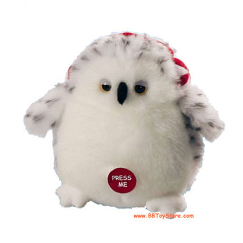 Russ Plush - BLIZZIE the Snowy Owl (5.5 inch) (Sings Happy Hoo-lidays)