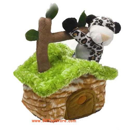 Russ Plush - Safari Friends Houses - LEOPARD (6.5 inch)