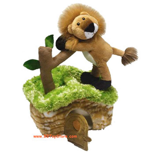 Russ Plush - Safari Friends Houses - LION (6.5 inch)