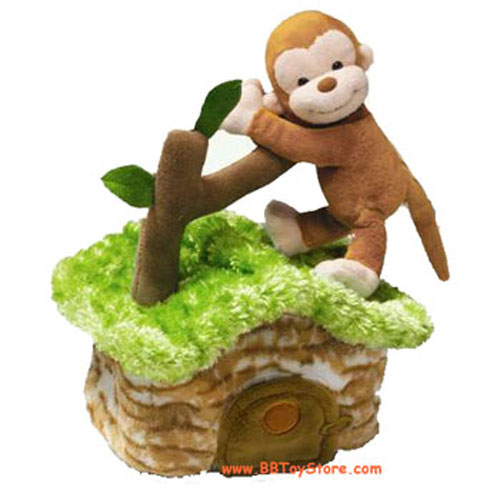 Russ Plush - Safari Friends Houses - MONKEY (6.5 inch)