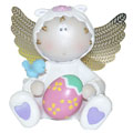 Russ Angel Cheeks Figurine - ANGEL LAMB ( with Egg )
