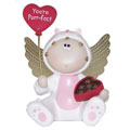 Russ Angel Cheeks Figurine - VALENTINE CAT